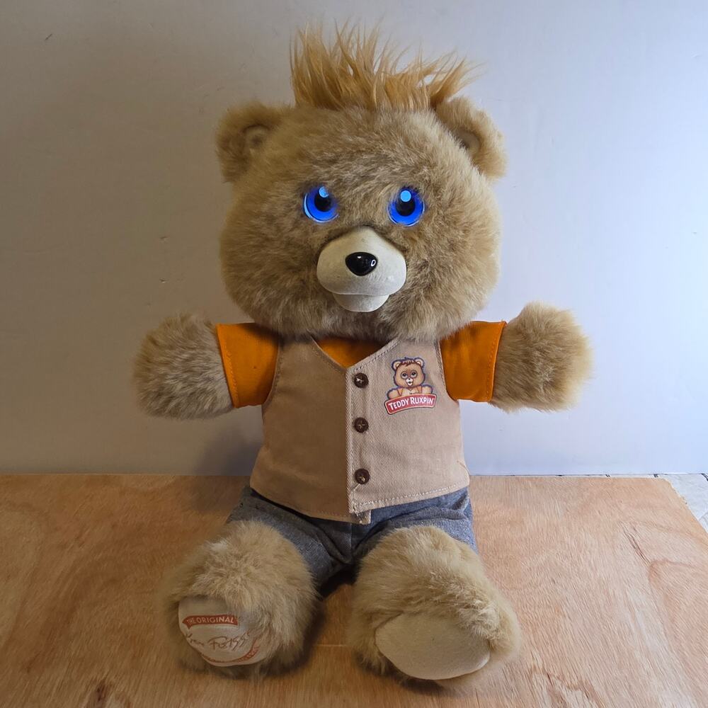 Teddy Ruxpin 14' Collectable Animated Story Telling Bear with LED Eyes